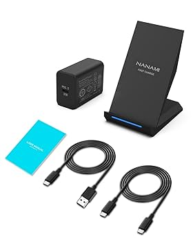 Amazon.co.jp: NANAMI ワイヤレス充電器 2in1 置くだけ充電器